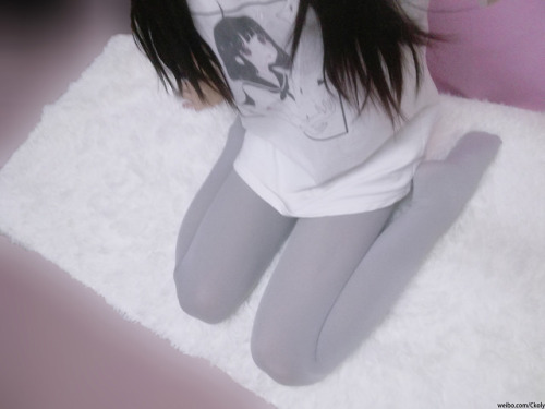 ckoly: 灰色连裤袜wwGrey Pantyhose /ww
