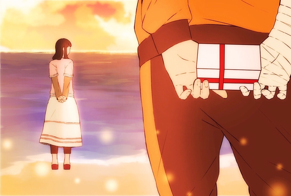 terrondeazucar:  A gift for her - NaruHinaby  toco  