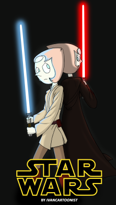 ivancartoonist:  I’m so excited to watch the new Star Wars that I decided to do this crossover. Hope you like it and May The Force Be With You.