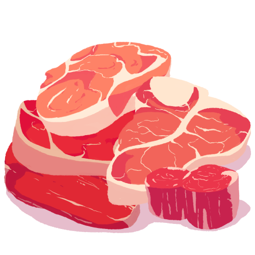 shreddednettles: more meat available on more things