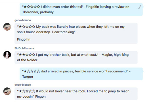 moribunny: hereff: Shitty (mostly) Ñoldor review (1 / 2) courtesy of me, @onehanded