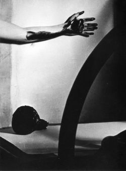 nobrashfestivity:  Man Ray,  Meret Oppenheim, arm with ink, 1933 