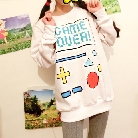 s-burb:  ☆ Game Over Sweatshirt ☆  Use the code sburb at checkout for a discount!