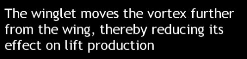 fuckyeahfluiddynamics:  In flight, airplane wings produce dramatic wingtip vortices. These vortices reduce the amount of lift a 3D wing produces relative to a 2D one. How much they influence the lift depends on both the strength and proximity of the vorte