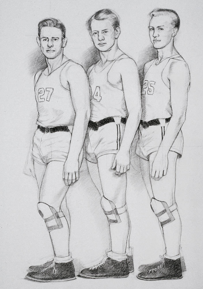 Jane Fisher - Athletes (3 basketballers)
