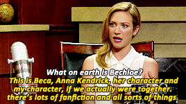 brittany-snodes:Now your character Chloe and Anna Kendrick’s character Beca…are you aware of this fa