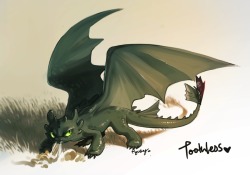 dragon-zoo:  Dragons Every Day For more dragons check out www.dragon-zoo.com, where dragons live online!  toothless by Ryushay on @DeviantArt