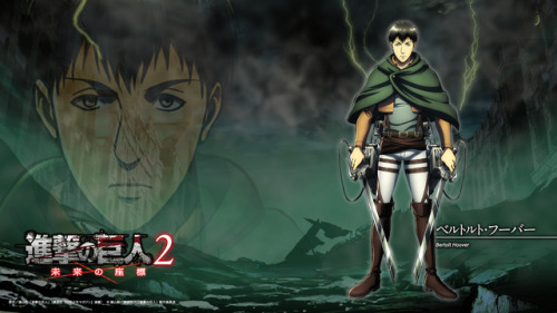 Spike Chunsoft Shingeki no Kyojin “Future’s Coordinate” Web Game Rewards: Character PC/Mobile Wallpapers(See all HQs here | How to Play the Web Game)Part 1 - Eren, Mikasa (Pending), Armin, Jean, Sasha, & ConniePart 2 - Reiner (Pending), Bertholt,