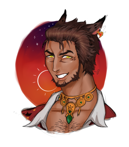 *bangs rocks together* sometimes i draw my caveman miqote dad because why not