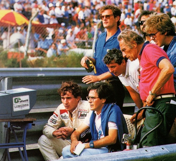 thepagemistress:  Ayrton Senna and the Toleman team 