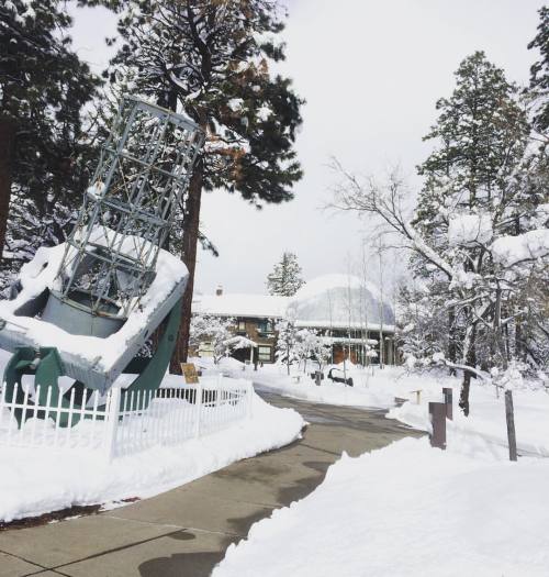 Sidewalks are clear after the big snowstorm so come up and visit! #lowellobservatory #Lowell #observ