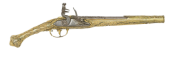 peashooter85:  A silver mounted, gold plated