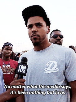 blackmen:  J. Cole protesting in Ferguson.