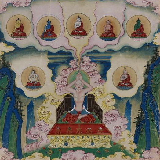magictransistor:  Sarvavid Vairochana Album Leaves. China, Inner Mongolia. 1700s.