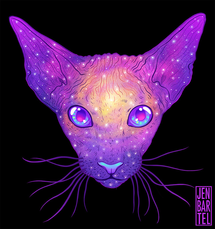 vertigoats:  jenbartel:  ✨GALACTIC CATS✨This little passion project grew out