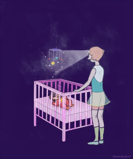 snowysaur:  this has probably been done before, but. maybe pearl watching steven