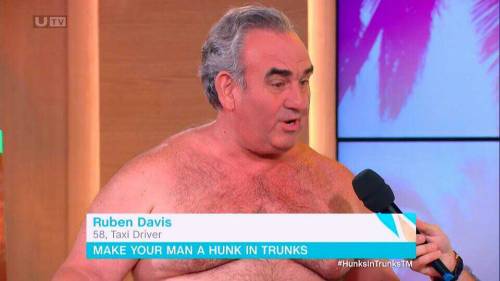 bigmenoftvandfilm: Ruben, a 58 year old taxi driver from London on ‘This Morning.’