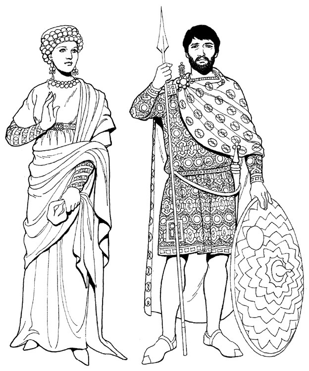 Sartorial Adventure — Ancient Roman fashions illustrated by Tom Tierney...