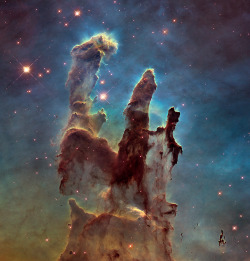 fuckyeahtheuniverse:  Hubble 25th Anniversary: Pillars of Creation  