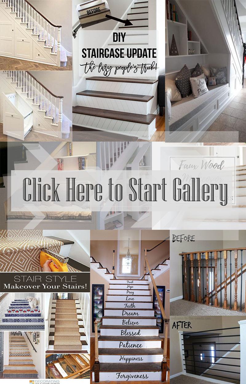 DIY Home & Decoration — 20 Great DIY Stairs Renovation Ideas->