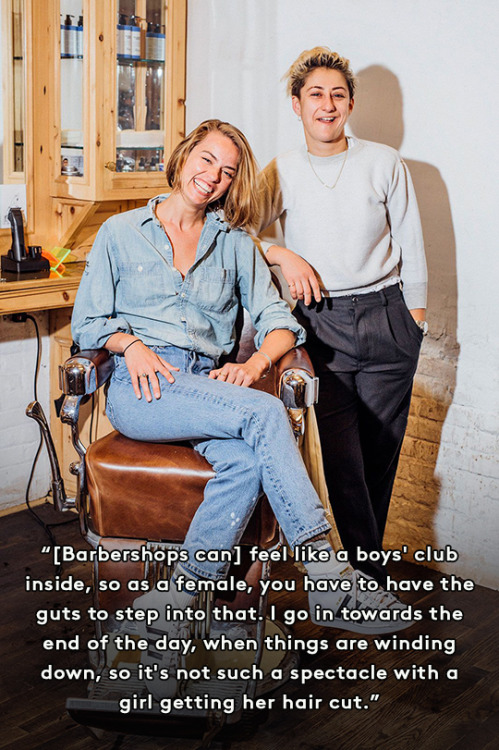 lokismoke: refinery29:  Why women are leaving the salon for barbershops The traditionally male domin