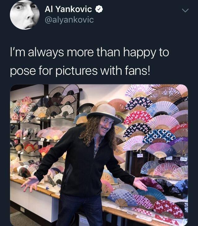 thefingerfuckingfemalefury:  punstars: Behold, Weird Al, the Godfather of Puns oh