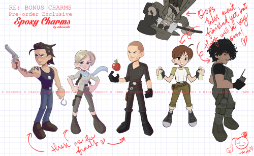  PRE-ORDERS OPEN Oct 8-31: Resident Evil Inventory Charms are finally up on my store~! Each design h