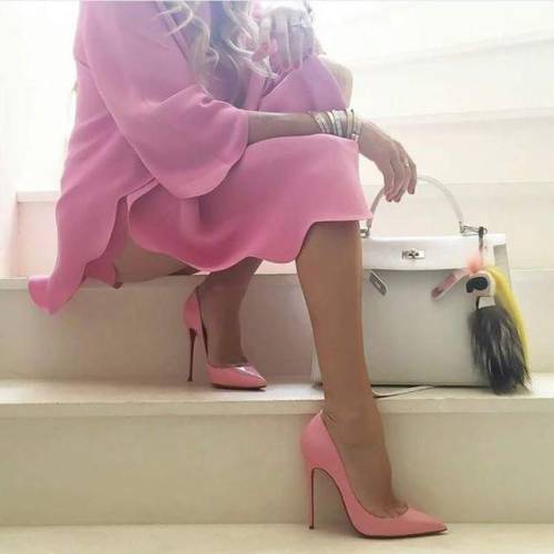 high heels, shoes love, pink, pointed toe, pumps, heels from HeelsFetishism