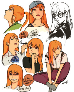 noranb-artstuffs:  Colored some stress relief doodles I did during exam period heh