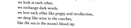 violentwavesofemotion:Paul Celan, from his poem titled “Corona,” featured in Selected Poems & Pr