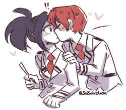 saisai-chan:  a cute todomomo doodle i drew