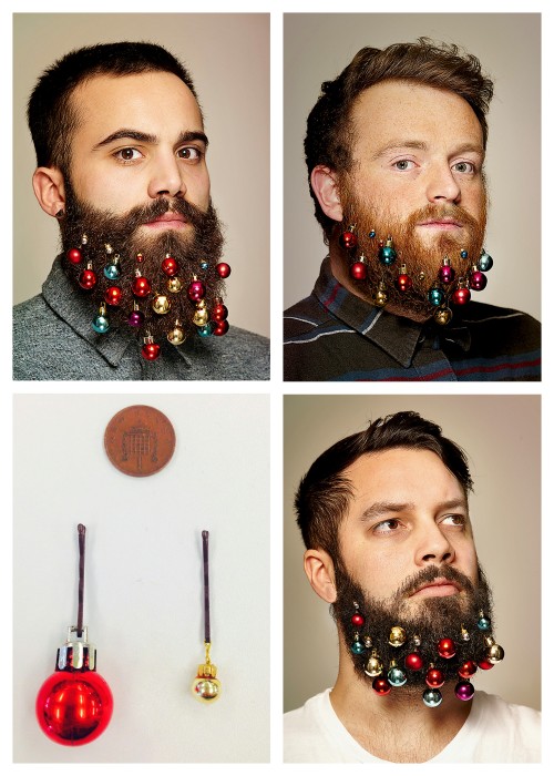 truebluemeandyou:BUY or DIY: Beard Ornaments or Beard Baubles. I assume these are mini plastic Chris