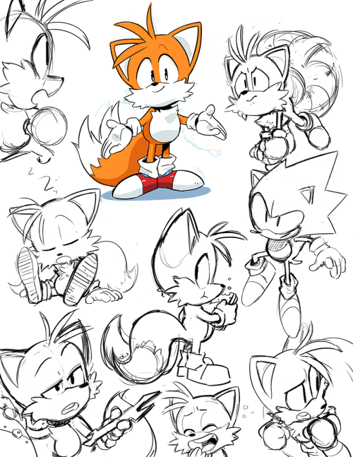 XXX tysonhesse:  Some Sonic practice sketches photo