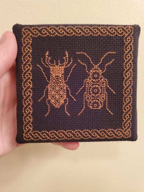 crossstitchworld:Blackwork bugs!byNinja_Pollito