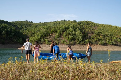 Lake Plastira, Greece, 2021 #lakeplastira #lake #centralgreece #karditsa #kayak #family #teamwork #h