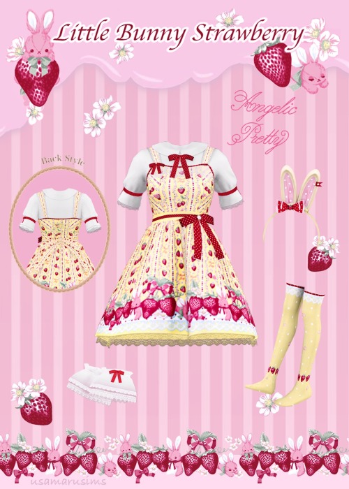 ❀ Angelic Pretty Little Bunny Strawberry Set ❀Thank you for testing for me as always hehe @mochadonu