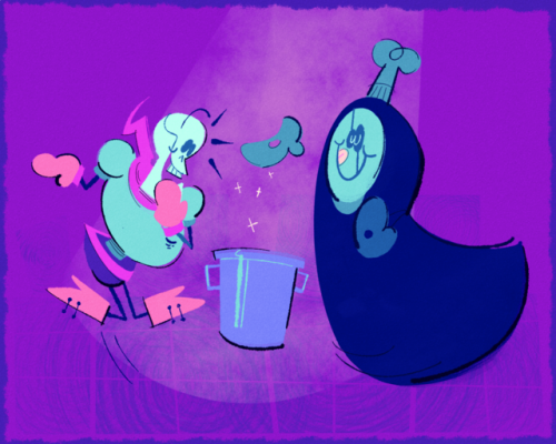 numituwi:Papyrus &amp; Gaster doin’ some cookin’