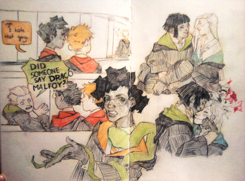 perplexingly:A Harry Potter sketchbook which I’m posting now because I have no self controlsome of t