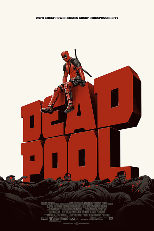 gamora:   Mondo posters for Deadpool (2016), designed by Phantom City Creative