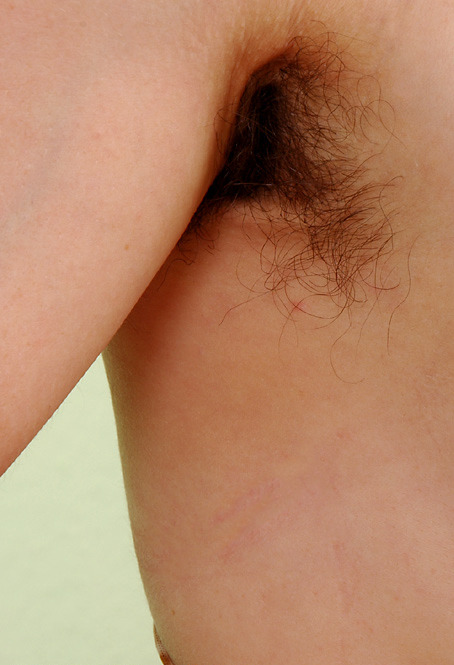 lovemywomenhairy:  What great pits and bush on this delicious MILF!!! 