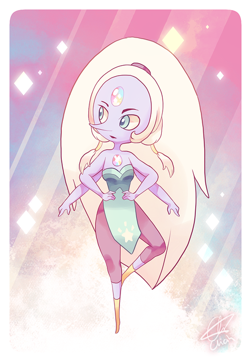 chicinlicin:  Anndd Opal…who I should have drawn ages ago >:| I’ll put her and Sugilite in a set once we see some more fusions~ Group | Garnet | Amethyst | Pearl | Steven | Rose | Sugilite