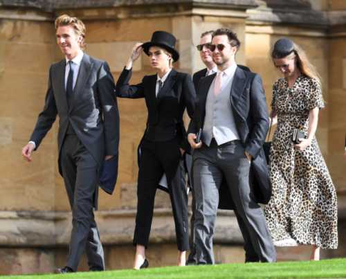 cheskamouse:  thecarolinebelle: Cause of Death: Cara Delevingne wearing tails and chewing a toothpick at the Royal Wedding.  Wedding? I thought she was off to kick someones ass. 