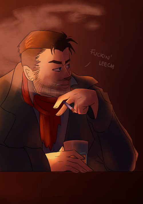 airaly:A compilation of my last Geoff fanarts because i love one gruff Irish (vampire) hunter too mu