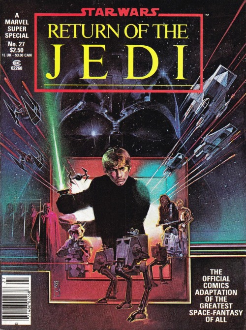 brianmichaelbendis:Bill Sienkiewicz 1983: Marvel Super Special #27, Return of the Jedi #1-4 coversGo