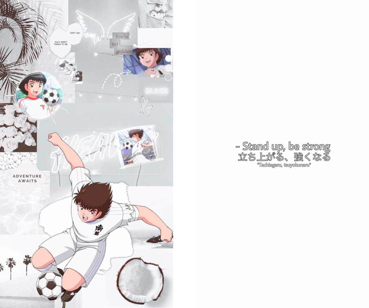 Indomitable Samurai Blue Guzelsro17 Captain Tsubasa Wallpaper Set With Indomitable Samurai Blue Guzelsro17 Captain Tsubasa Wallpaper Set With