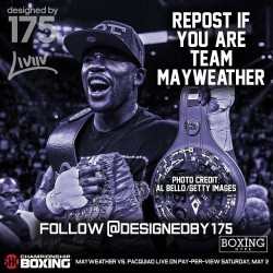 boxinghype:  Who’s #MoneyTeam? @designedby175