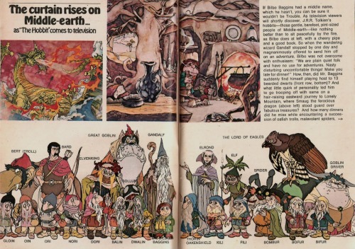 70sscifiart: 1977 TV Guide preview to The Hobbit I don&rsquo;t remember seeing this at style bef