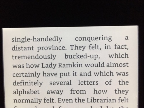 I can’t believe it took me this long to start reading Terry Pratchett. Truly I have been bless