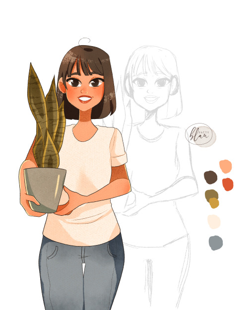 #Plantober day 1: Favourite plant: Snake plant.Support Me on Ko-fi Commissions info 