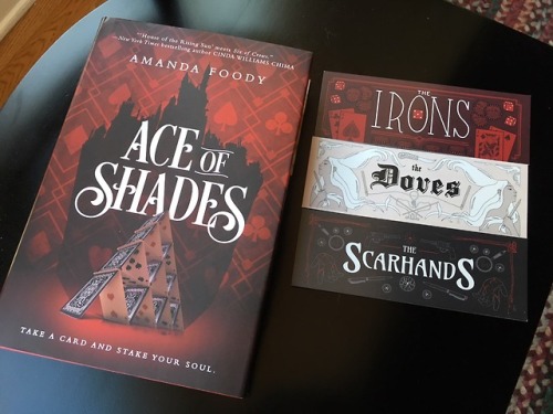 the-knights-who-say-book:Ace of Shades preorder bookmarks!! I’m really excited for this book L